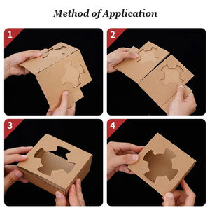 Logo imprimé personnalisé gobelet jetable en <span class=keywords><strong>carton</strong></span> ondulé pour boisson chaude avec couvercle support pour café bulle Boba thé porte-boisson froide - Product Image 3