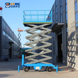 4m 6M 8m Mini điện di động Scissor Lift nền tảng Hướng dẫn sử dụng di chuyển thủy lực Scissor thang máy - Product Image 4