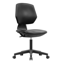 Tabouret de laboratoire ergonomique à siège selle, réglable en hauteur, avec dossier pivotant, moderne, pour école, maison, bureau, laboratoire