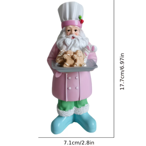 Adornos <span class=keywords><strong>de</strong></span> Resina <span class=keywords><strong>de</strong></span> Santa Claus Duraderos, con Elementos Divertidos y Decorativos, Ideales para Decoración del Hogar, Escritorio y Patios - Product Image 5