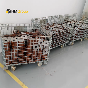 חומר טיפול stackable חם טבל מגולוון תחבורה חוט מתכת רשת כלוב מזרן - Product Image 5