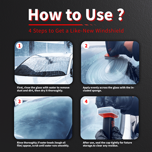 <span class=keywords><strong>Kit</strong></span> de <span class=keywords><strong>Nettoyage</strong></span> Efficace pour Pare-Brise Autoquize : Dissolvant de Film Huileux Professionnel Anti-Buée et Anti-Taches pour une Restauration de la Visibilité Claire - Product Image 4