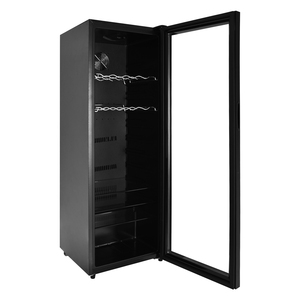Réfrigérateur mini-bar 180L SL-<span class=keywords><strong>180</strong></span> en acier, avec condenseur externe ou intégré, porte simple transparente, vente en gros - Product Image 4
