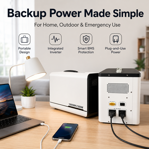 แหล่งจ่ายไฟสำรองแบบพกพา ลิเธียมไอออน คลื่นไซน์บริสุทธิ์ 220V 500W 1005Wh ชาร์จได้หลายพอร์ต สำหรับการเดินทางด้วยรถยนต์ 20260 - Product Image 5