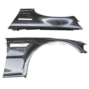 Carbon Fiber Front Side Bumper Fender Air Intake Vent <b>Splitter</b> Carbon Black Vacuum Molding for BMW E46 M3 1998-2003 Auto Tuning - Product Image 5