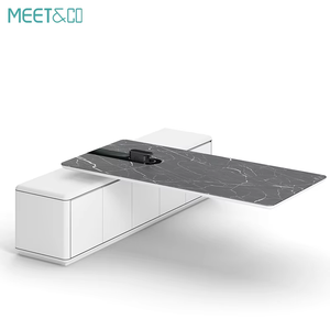 Commercial Grade Office Computer <b>Desk</b> and Chair Set Heavy Duty Work With Storage for Modern Workstations Ceo - Product Image 1