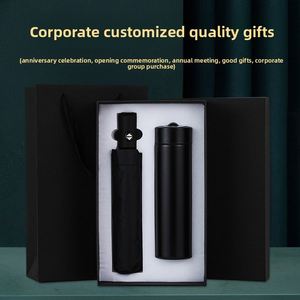 Coffret Cadeau d'Affaires Cheval de l'Année : Mug Isotherme et Parapluie – Idéal pour l'Ouverture d'Entreprise, Réunion Annuelle, Festival du Printemps – Cadeau Promotionnel Personnalisable avec Logo 304 - Product Image 3