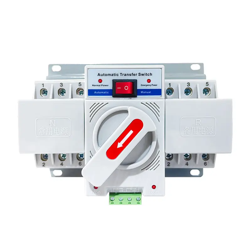 ATS change-over switch BEYQ2-63 63A electrical transfer switching 2p 3p 4p 3 Pole Home use ats switch automatic transfer 220v