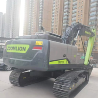 Excavatrice sur chenilles ZE215G pour travaux ferroviaires/routiers, capacité de la benne de 1,1 m³, hydraulique Kawasaki, boîte de vitesses Cummins B7