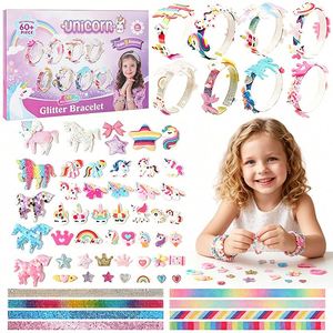 DIY Hair Decoration Kit Girls Headbands <b>Clips</b> <b>Bow</b> Maker Ribbons Gems Butterflies Creative Learning Gift Toy - Product Image 1