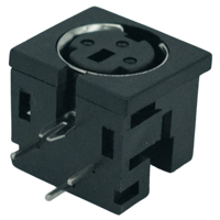 HX Direktvertrieb 3-Pin Mini-DIN-Buchse Rechtwinklig DIP PCB-Montage MDC-Serie Weiblicher DIN-Steckverbinder