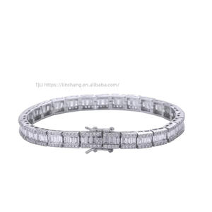 7Mm Ladder Tennis <b>Bracelet</b>, <b>Copper</b> Zirconium Hip Hop <b>Bracelet</b> Tanjing Fashion Lijing Necklace - Product Image 4