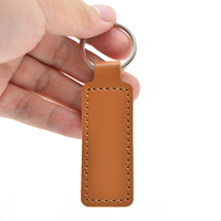 Porte-clés en cuir de luxe OEM, personnalisé, Mini porte-clés pour la Promotion, pièces