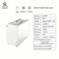 Boîtier PC élégant Micro ATX Mid Tower Compact Portable Mini ITX Gaming Computer Case avec panneau latéral en verre PC-fodral Stylish Store