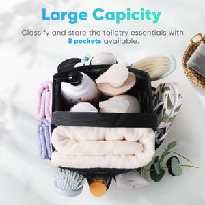 Large Capacity Mesh <strong>Shower</strong> Caddy Portable <strong>Shower</strong> Caddy Bag with 8 Pocket for Travel - Product Image 2