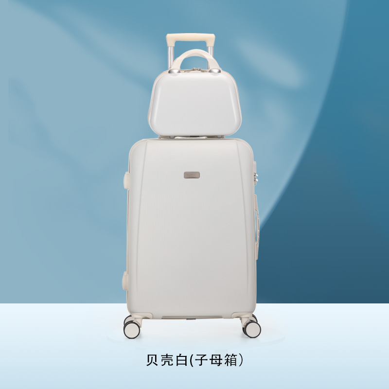 Coque blanche avec trousse à maquillage