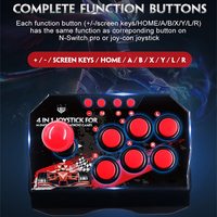 Manette de jeu 4-en-1 filaire Joypad Switch pour console Switch Game Joystick
