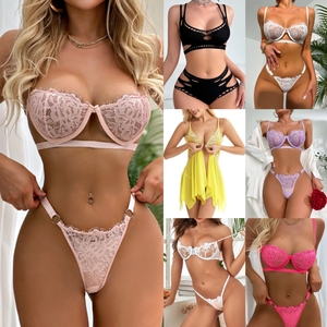 Venta al por mayor de fábrica: Lencería íntima para <span class=keywords><strong>mujer</strong></span>, sujetadores, lencería de talla grande, conjuntos de lencería para <span class=keywords><strong>mujer</strong></span>, conjuntos de sujetador y bragas <span class=keywords><strong>Shein</strong></span> - Product Image 5