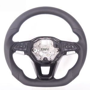 Volante de fibra de carbono rojo personalizado privado para Volkswagen Golf 8 Dsg Mk5 Gti/para todos los modelos de automóviles - Product Image 2