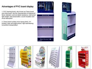 可定制制造商直供定制印刷PVC泡沫板地板挂钩展示架 - Product Image 2