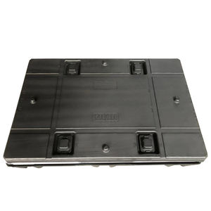 Gran oferta, caja de paleta de plástico grande plegable, contenedor a granel de Servicio Ligero para almacenamiento, estante de viga plegable y estante de paleta - Product Image 1