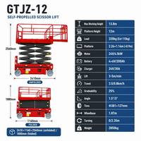 Penjualan Terlaris Gratis Ongkir di Cina 4m 6m 8m 10m 12m 14m 16m Platform Gunting Elektrik Self-propelled untuk Pekerjaan di Ketinggian