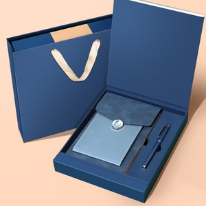 Luxuriöses Büro-Geschäfts-Flip-Notizbuch Geschenkset mit Individuellem Logo PU-Notizbuch und Stift Werbe-Firmengeschenksets - Product Image 3