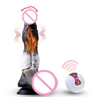 Dildo électrique en silicone en forme de cheval, grande taille, pour masturbation féminine, pénis, jouet sexuel pour adultes, résistant à l'eau, pour femmes