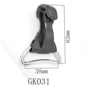 Crochet à pression pivotant en plastique, pièces, pour tissage, paracorde, sangles de sac à dos, matériel de sangle, boucle G - Product Image 6