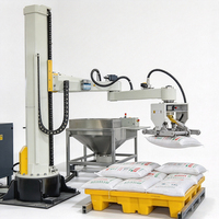 Robot de dépalettisation automatique du riz, manipulateur de dépalettisation du riz de 50 kg, dépalettiseur de riz entièrement automatisé