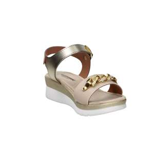 Sandales compensées Valleverde Donna en bois de santal beige, talon de 4,5 cm, taille 41 - Product Image 4