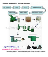 Machine à briquettes de bagasse de canne à sucre et de sciure de bois, machine à briquettes de coques de riz pour barbecue 380V/50HZ, garantie 1 an, à vendre