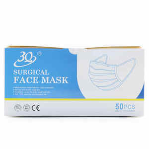 Masque chirurgical médical Type IIR EN14683 Boucle d'oreille souple résistante aux fluides 50pcs Boîte Hôpital - Product Image 6