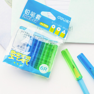 Deli Pencil Cap No.0508 6 Pieces Plastic Pencil Extender For School Office Use - Product Image 5