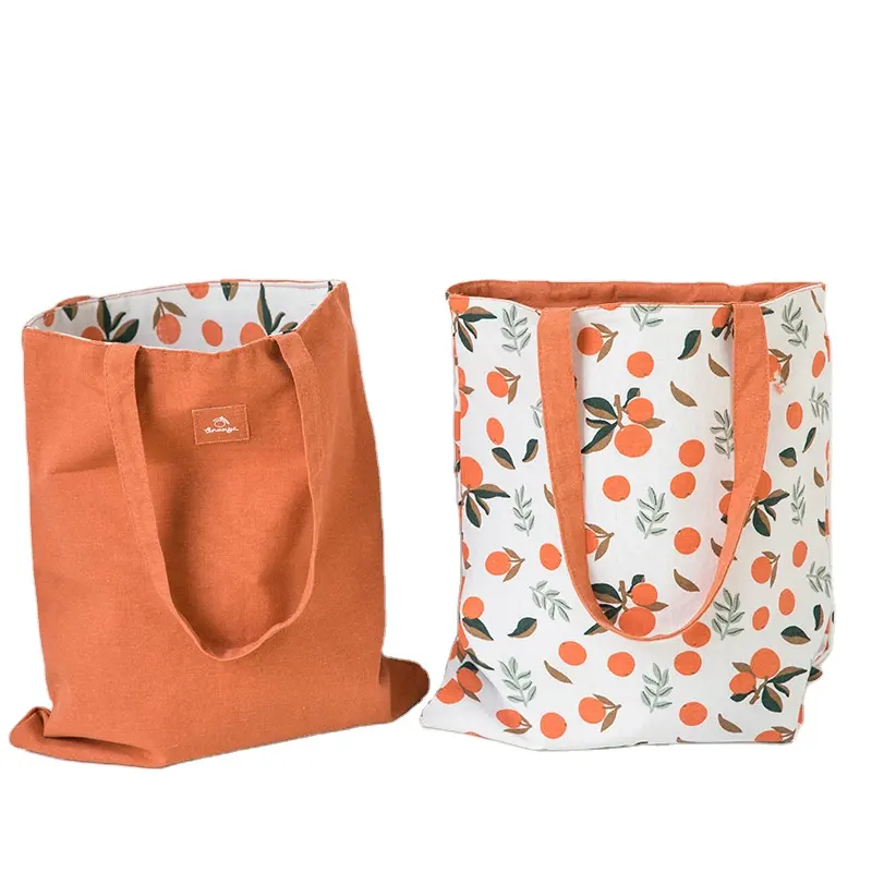 Groothandel Shopping Schouder Tote Bag Hoge Capaciteit Milieuvriendelijk Shopper Tassen Katoenen Canvas Handtassen
