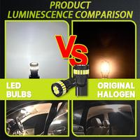 Ampoule LED T10 W5W 194 168 501 2825 pour éclairage intérieur de voiture, lampe latérale à culot en coin, lampe de lecture de tableau de bord, ampoules LED auto