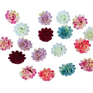 ดอกดาเลียประดิษฐ์ขนาดเล็ก 7 ซม. สีชมพู สำหรับตกแต่งงานแต่งงาน วัสดุ DIY สำหรับจัดดอกไม้ - Product Image 3