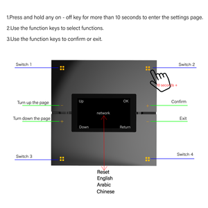 Tuya cuộc sống thông minh ZigBee tường chuyển đổi Dimmable 8-nút đa chức năng chuyển đổi cho rèm điều khiển điện IPS để sử dụng nhà - Product Image 2
