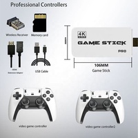 Nouveau M15 4K HD TV Console de jeu vidéo Gaming Stick TV Home Joystick Gamepads Lecteur de jeu portable avec double manette sans fil
