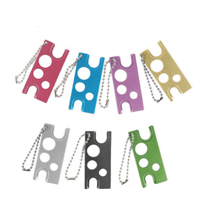 Multifunctional Essential Oil Bottle Opener Metal U Shape Tool For Dispensing And Opening With Keychain Design - Product Image 5
