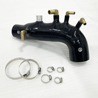 RODIN Nouveau tuyau d'admission turbo en silicone + colliers de fixation pour Impreza WRX Legacy GE GH GR EJ25 Moteur 2.5L 08-14 REV9