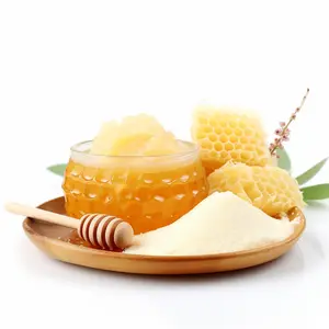 Échantillons gratuits Poudre de gelée royale lyophilisée au miel de gelée royale 1.5%-6% Poudre lyophilisée de gelée royale