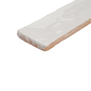 Piastrella Vitri Bianca 5x15 Cm Smaltata con Bordi Irregolari Spessore 10 Mm - Product Image 3