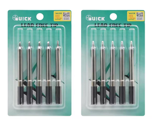 Punte per saldatura Quick serie 303 per stazione di saldatura Quick 301/303B, originali, 5 pezzi/confezione, punte a cartuccia per saldatore 301 - Product Image 6