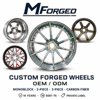 Jantes forgées sur mesure Mforged OEM 17 18 19 20 22 24 26 28 en aluminium brossé avec centre profond pour voitures de luxe européennes performantes