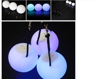 ลูกบอลโพยเรืองแสงสำหรับเต้นรำ ลูกบอลโพย LED กระพริบ ลูกบอลชายหาดเรืองแสง ลูกบอลโพยเปลี่ยนสีได้หลายสี - Product Image 5