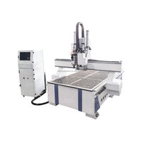 Machine de gravure à couteau vibrant SDLE 1325, machine de découpe CNC double processus avec broche et couteau pneumatique