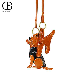 <span class=keywords><strong>Daboo</strong></span> พวงกุญแจเชือกหนังแท้คุณภาพสูงสำหรับสัตว์เลี้ยงปรับแต่งโลโก้ได้ตามต้องการพร้อมจี้นำโชค - Product Image 5