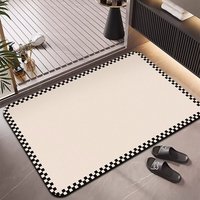 Tapis de bain en diatomite HM personnalisé, séchage rapide, super absorbant, antidérapant, doux, 2,5 mm, tapis de sol pour salle de bain, vente en gros