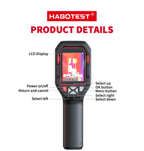 Тепловизор HABOTEST HT821A перезаряжаемый, -20~550°C, водонепроницаемый, пылезащитный, ударопрочный, ручной, 320x240, тепловизионное изображение - Product Image 5